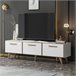 Mobiliário de TV Brønderslev aglomerado 160 Branco