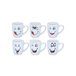 Caneca SONRISAS sortido 300ml material de grés Branco