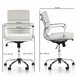  Cadeira de escritório reclinável Fenix Branco