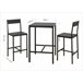 Conjunto de mesa alta com 2 bancos JAMIE Conjunto de mesa alta com 2 bancos JAMIE Preto
