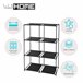 Estante modular Well Home com 6 compartimentos Preto
