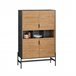 Aparador de corredor Buffet de hall de entrada SoBuy PT Preto