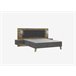 Conjunto cama com cabeceira e 2 mesinhas RICCIANO Carvalho