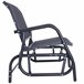 Banco Baloiço Metal e Tecido de Textilene Outsunny 120x70 Preto