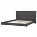 Beliani Cama Veludo LIMOUX 167x213 Azul Marino