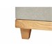 Beliani Cama continental Poliéster DYNASTY 180x217 Cinza Claro