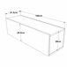Suporte para TV de parede Lapinlahti aglomerado [en.casa] 100 Branco