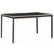 Beliani Mesa de jantar AVIS 90x140 Preto
