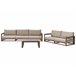 Beliani Conjunto lounge Madeira de acácia com certificado FSC® TIMOR Madeira