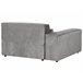 Sofá modular 2 lugares com repousa-pés HELLNAR Cinza