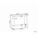 Beliani Mesa de bar CHAVES 50x110 Branco