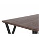 Beliani Mesa de jantar BRAVO 80x140 Castanho