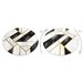 Tapete EMERALD exclusivo 1015 circulo - glamour 200x200 Preto