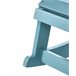 Beliani Cadeira de baloiço ADIRONDACK Azul Claro