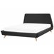 Beliani Cama com estrado Poliéster VIENNE 200x220 Cinza Escuro