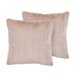 Beliani Almofada decorativa PUMILA 45x45 Rosa Talco