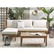 Beliani Conjunto de jardín CREMONA Branco/ Bege