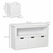 Aparador de Sala de Estar MDF HOMCOM 102 Branco