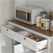 Armário de Cozinha MDF e Melamina de Madeira HOMCOM Branco