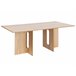 Beliani Mesa de jantar CORAIL Castanho