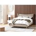 Beliani Cama com estrado Veludo CHALEIX 168x212 Cinza Escuro