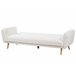 Beliani Sofá de 3 lugares Bouclé FLORLI Branco/ Bege