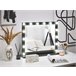 Beliani Espelho de maquilhagem BEAUVOIR 60x2 Branco