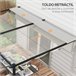 Pérgola de Parede Poliéster e Aço Outsunny Cru