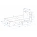 Cama compacta KOMPACT 90x190cm Branco