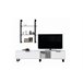 Conjunto de móvel de TV e prateleira ZENA, branco Branco