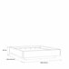 Cama BUGANVILLA 150x190cm con LED Branco/cinza