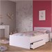 Pacote de 2 gavetas inferiores para cama infantil estilo nórdico Branco