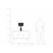 Beliani Candeeiro de mesa DARLING Preto