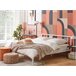 Beliani Cama com estrado Metal CUSSET 187x209 Branco