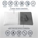 Almofada Viscoelástica Carbon Plus 70x40 Branco/cinza