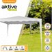 Gazebo de jardim em poliéster branco Aktive Garden Branco
