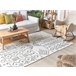 Beliani Pelos curtos ALKENT 140x200 Branco/ Bege