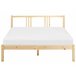 Beliani Cama Madera de pino VANNES 147x209 Branco