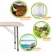Mesa camping dobrável altura regulável Aktive Camping Branco