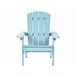 Beliani Cadeira de jardim ADIRONDACK Azul Claro