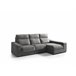 Chaise longue 3 lugares com 3 puffs FULL Antracite