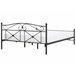 Beliani Cama com estrado Metal RODEZ 186x208 Branco