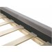 Beliani Cama com estrado Veludo AMBERT 168x212 Cinza