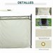 Pérgola de Jardim Aço e Poliéster Outsunny 400x300 Bege