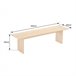 Banco de madera de estilo escandinavo Alma Natural