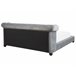 Beliani Cama Terciopelo CAVAILLON 225x246 Cinza Claro