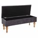 Velvet Chest Bank 102x38 Cinza
