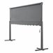 Toldo de pé Selenizza impermeável com manivela manual 600x300 Cinza Escuro
