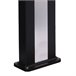Sined ELLA BLACK INOX 40 l chuveiro solar de alumínio amigo do ambiente, Preto - Faixa de aço inoxidável Preto