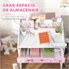 Secretéria e Cadeira para Crianças MDF AIYAPLAY 69x50 Rosa